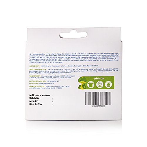 Mamaearth Natural Repellent Mosquito Patches For Babies with 12 Hour Protection