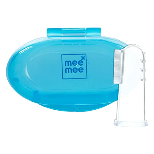 Mee Mee Silicone Baby Finger Toothbrush With Carry Case
