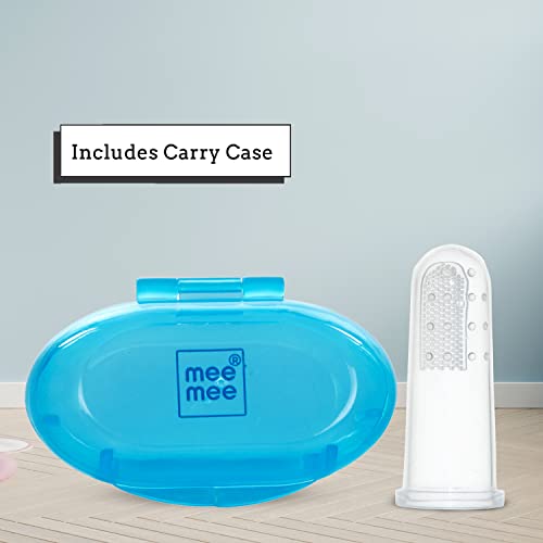 Mee Mee Silicone Baby Finger Toothbrush With Carry Case