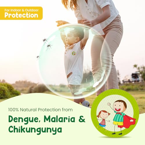 Mother Sparsh 100% All Natural Mosquito Repellent Patches for Babies with 12hr. Protection, 24 Patches