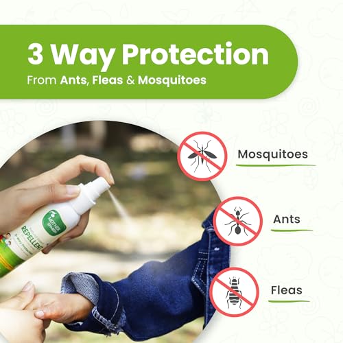Mother Sparsh Natural Insect Repellent Spray For Babies, With Citronella, Eucalyptus &Lemongrass Oil, Mosquitoes, Fleas and Ants