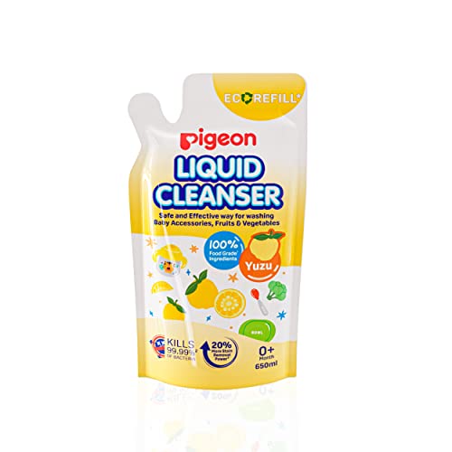Pigeon Baby Accessories and Vegetable Liquid Cleanser Anti-Bacterial Protection Baby Liquid Cleanser, Baby Bottle, Accessories, Fruit and Vegetables Yuzu Refill