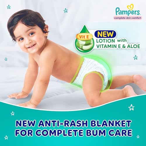 Pampers All Round Protection Pant Style Baby Diapers, Medium (M), 228 Count