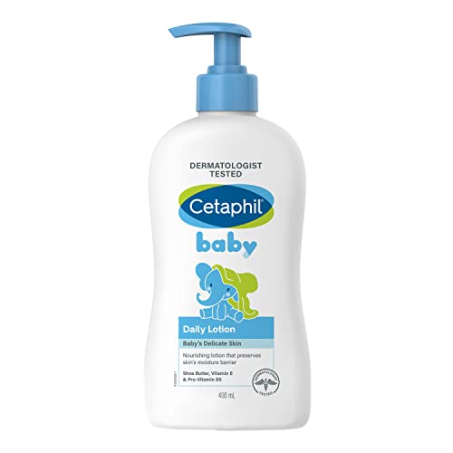 Cetaphil Baby Daily Lotion with Shea Butter, 400ml (Pack of 2)