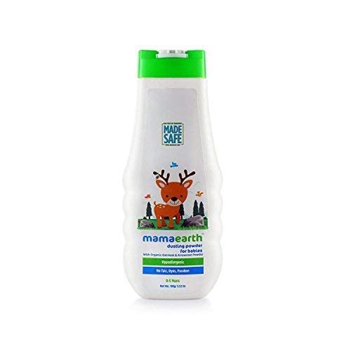 MamaEarth Dusting Powder with Organic Oatmeal & Arrowroot Powder