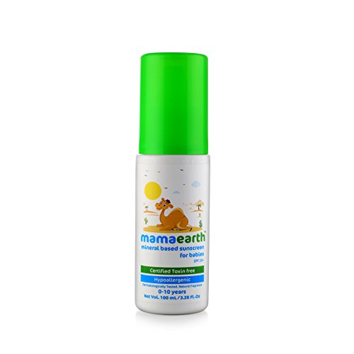 MamaEarth Mineral Based Sunscreen Baby Lotion (0-10 Years) SPF 20