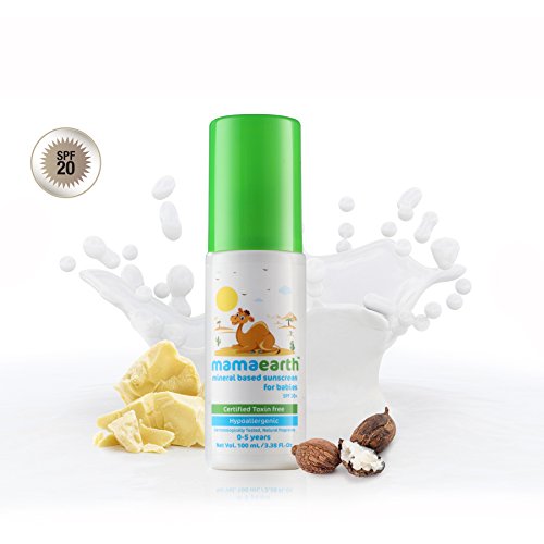 MamaEarth Mineral Based Sunscreen Baby Lotion (0-10 Years) SPF 20