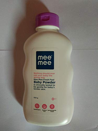 Mee Mee Baby Talcum Powder, Gentle for Newborns, Anti-rash, Paraben free