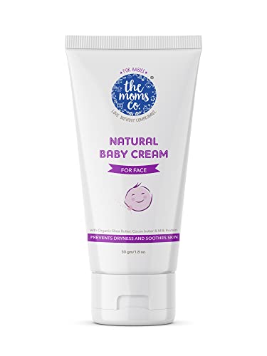 The Moms Co. Natural Baby Cream for Face With Organic Butters, Oil s and Milk Protein, Baby Face Cream