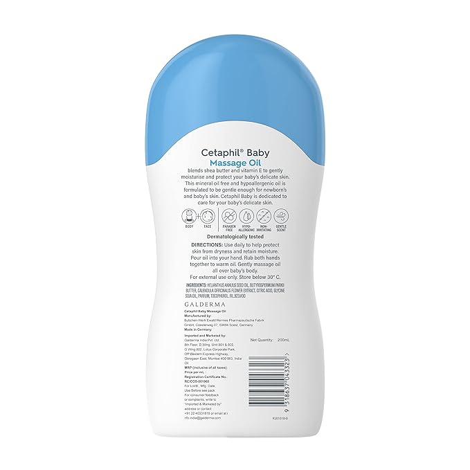 Cetaphil Baby Massage Oil, Pack of 2