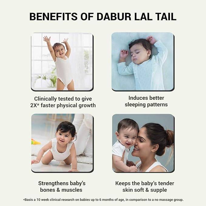 Dabur Lal Tail Ayurvedic Baby Massage Oil