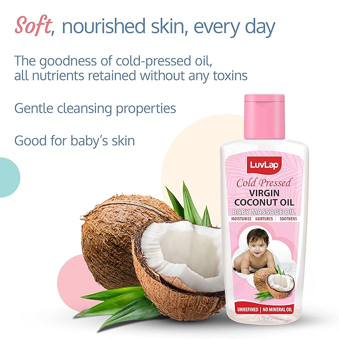 LuvLap Baby Hair & Skin Oil