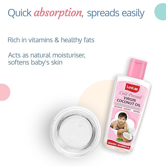 LuvLap Baby Hair & Skin Oil