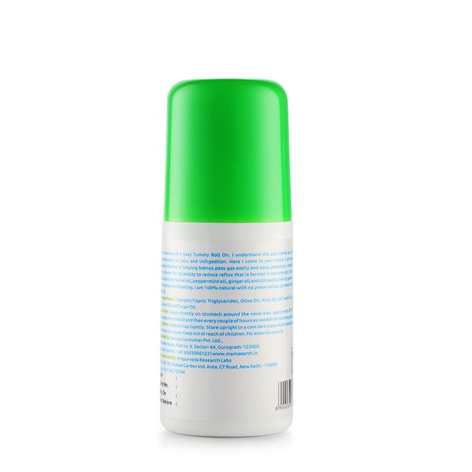 Mamaearth Easy Tummy Roll On Oil, for Colic & Gas Relief with Hing & Fennel Oil