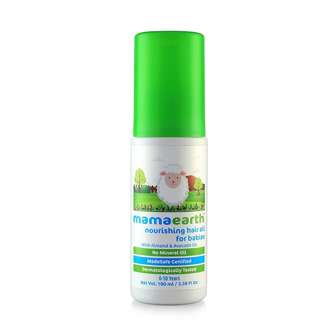 Mamaearth Nourishing Baby Hair Oil with Almond & Avocado