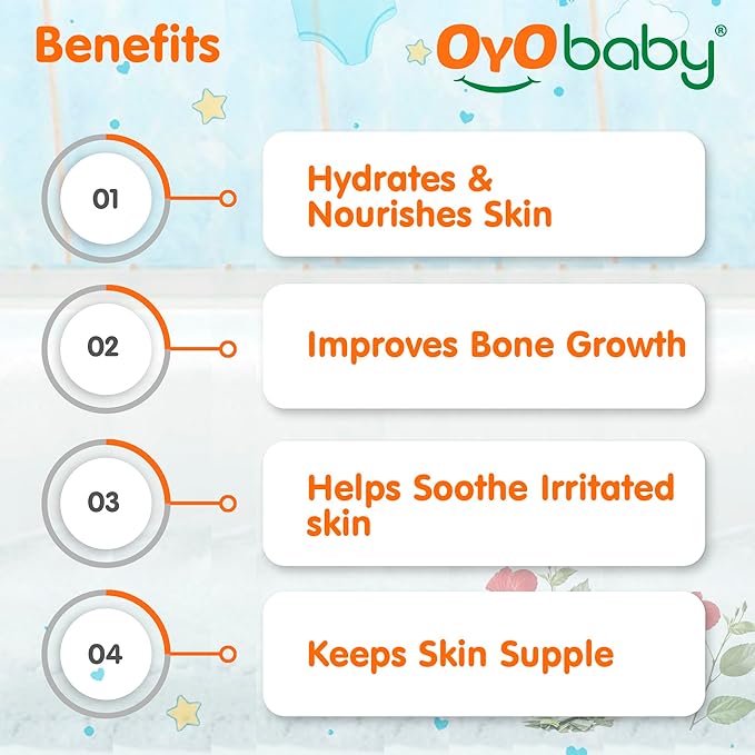 OYO BABY Oil for baby Massage and Hair Pure Oil, Olive Oil