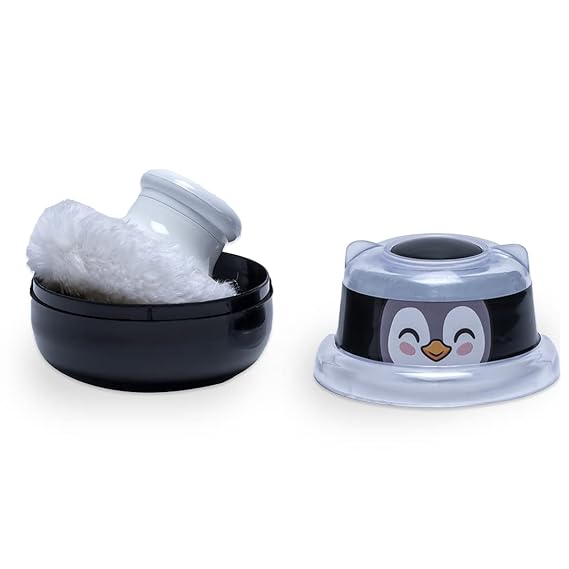 Adore wow Powder puff set Baby Care After-Bath Powder Puff with Portable Talcum Powder Holder Box