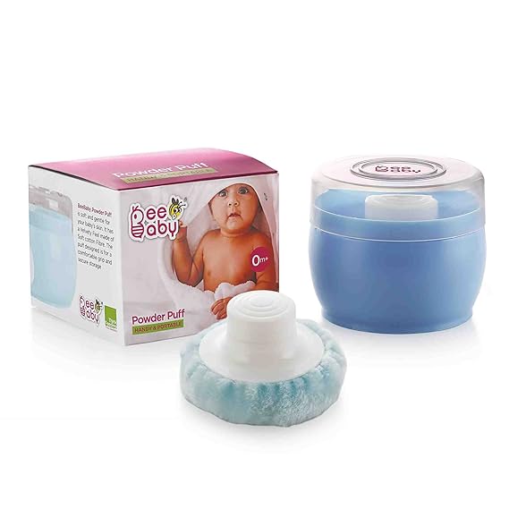 BeeBaby Premium Powder Puff With Container for Baby
