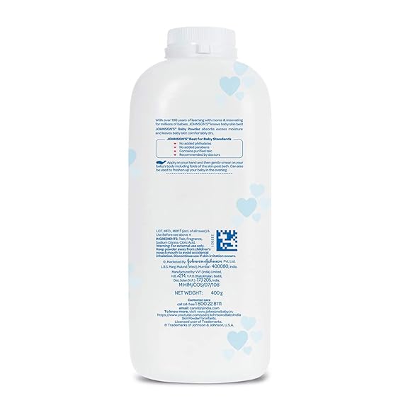 Johnsons Baby Powder For New Born Babies, Pack of 2