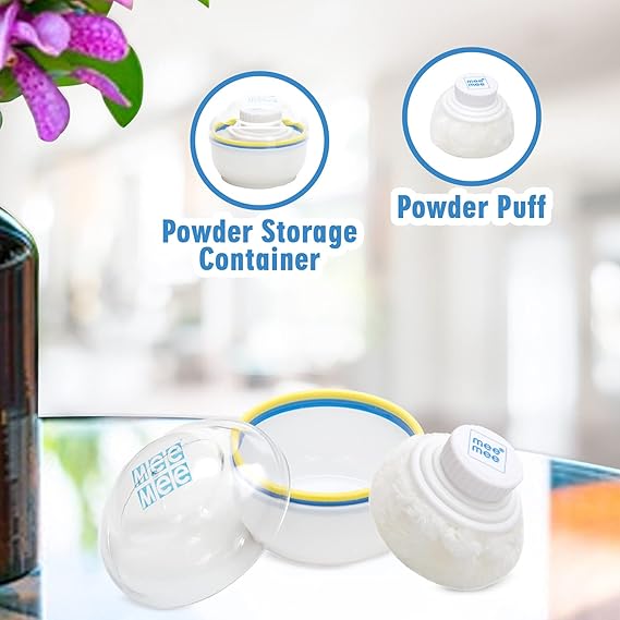 Mee Mee Baby and Kids Face and Body Powder Puff Set