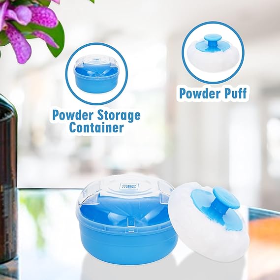 Mee Mee Soft-Feel Blue Powder Puff