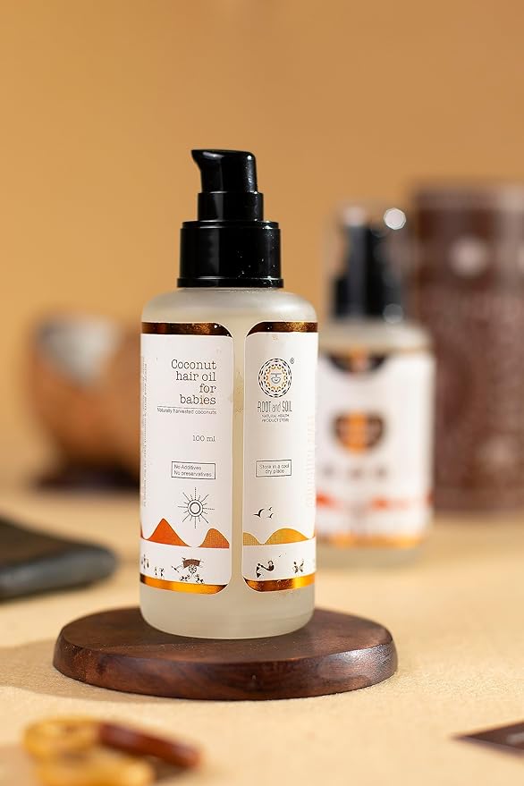 Root and Soil Coconut Hair Oil for Babies 0+ Months