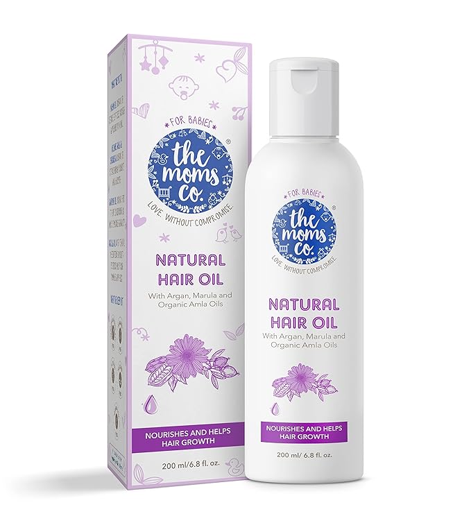 The Moms Co. Virgin Coconut Natural 10-in-1 Baby Hair Oil