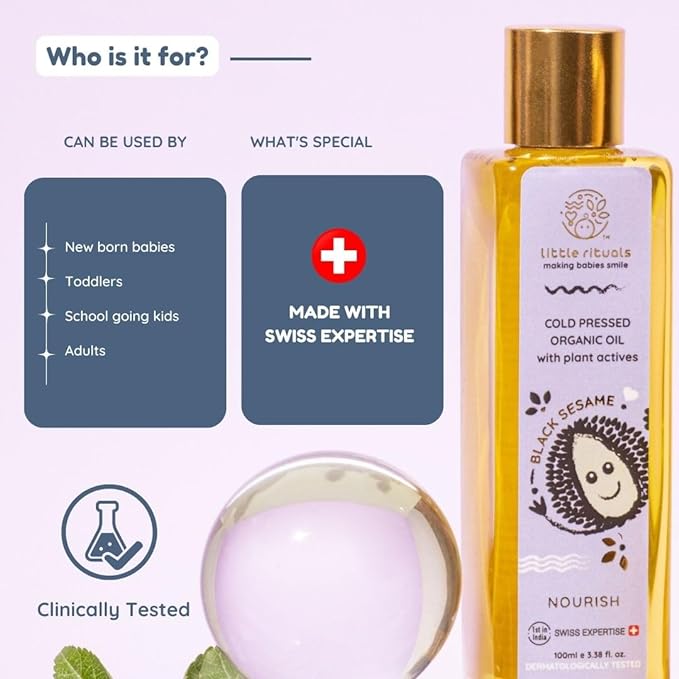 Little Rituals Black Seasame Baby Massage Oil