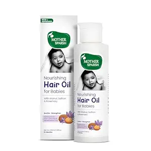 Mother Sparsh Nourishing Baby Hair Oil Soothe &Nourishes Delicate Baby Scalp Suitable Hair Oil for Newborns