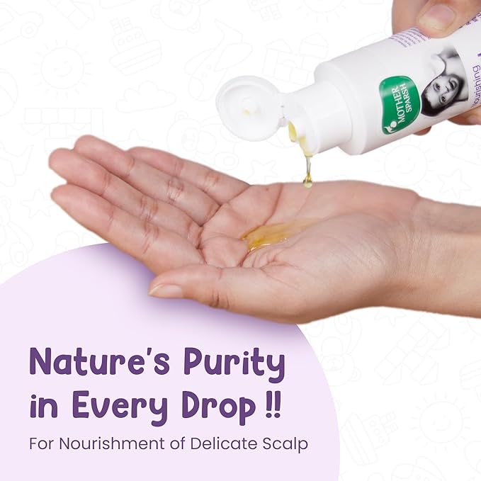 Mother Sparsh Nourishing Baby Hair Oil Soothe &Nourishes Delicate Baby Scalp Suitable Hair Oil for Newborns