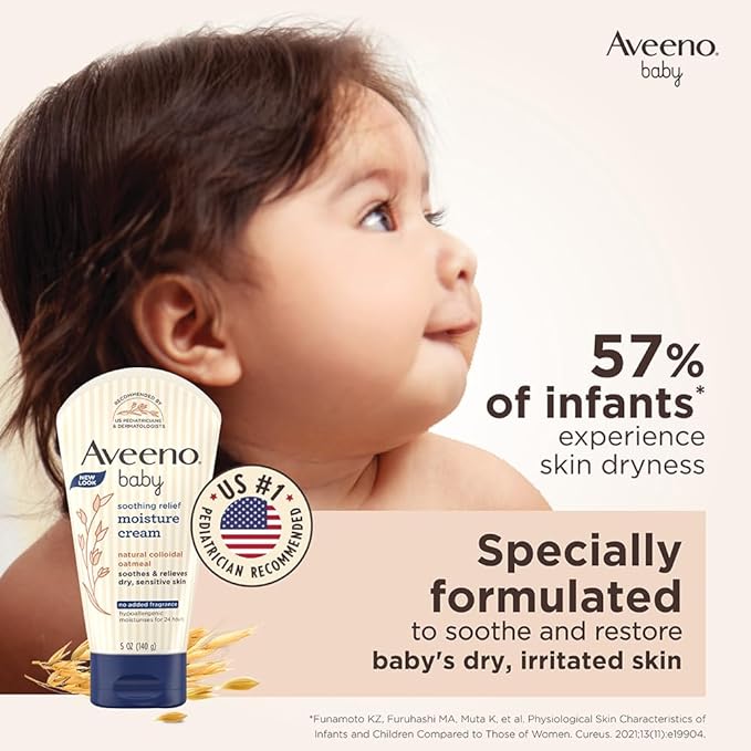 Aveeno Baby Soothing Relief Moisture Cream 24-Hour Protection