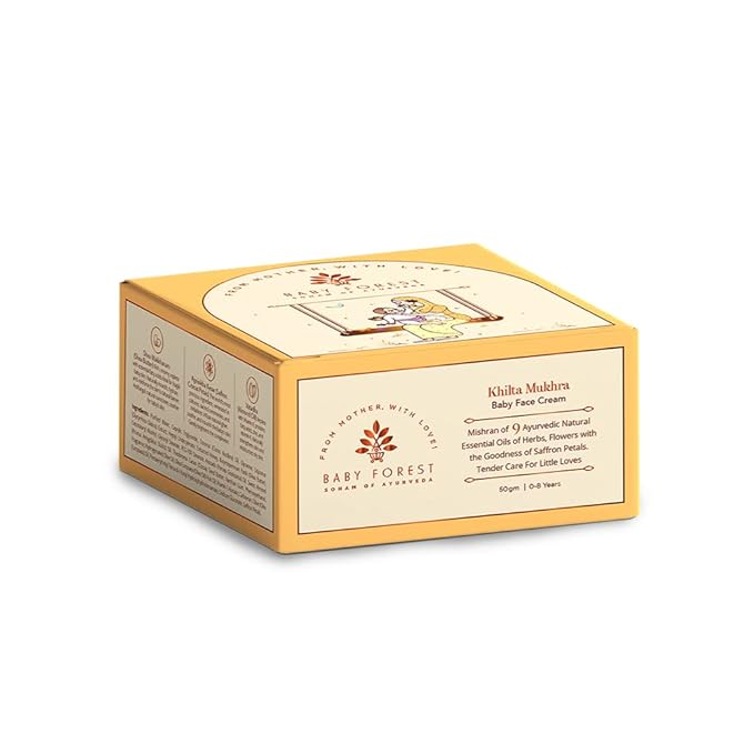 Baby Forest Khilta Mukhra Baby Face Cream Shea Butter, Saffron, &Almond Oil