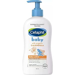Cetaphil Baby Daily Moisturizing Lotion with Organic Calendula for Face & Body
