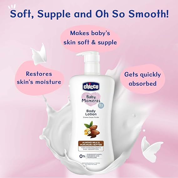Chicco Body Lotion, Rich moisturized and Ultra-Soft Skin