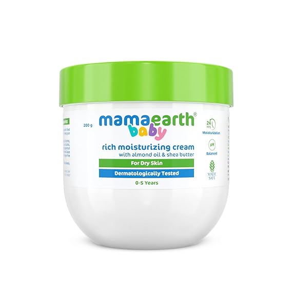 Mamaearth Baby Rich Moisturizing Cream With Almond Oil & Shea Butter For Dry Skin
