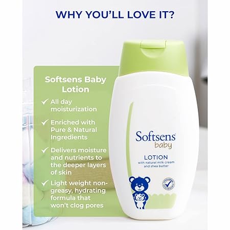 Softsens Baby Nourishing Lotion with Milk Cream & Shea Butter, Pack of 2