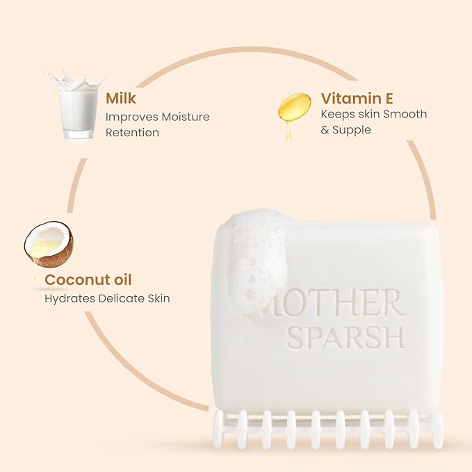 Mother Sparsh Milky Baby Bathing Soap Bar