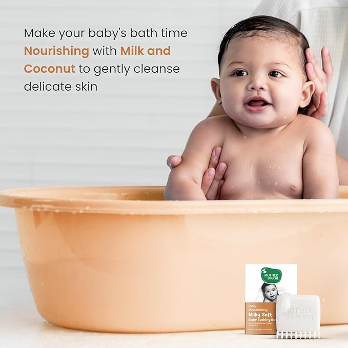 Mother Sparsh Milky Baby Bathing Soap Bar