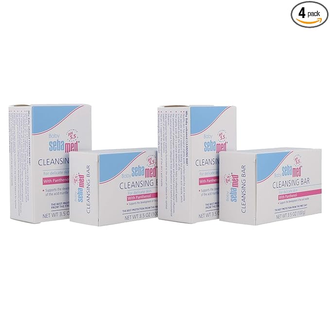 Sebamed Baby Cleansing Bar, Pack of 4