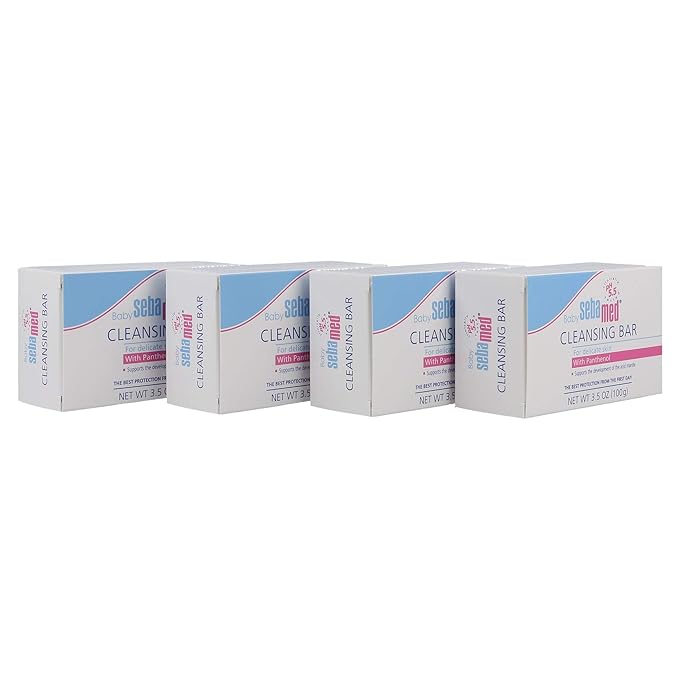 Sebamed Baby Cleansing Bar, Pack of 4