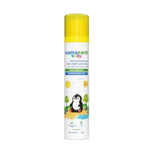 Mamaearth Baby Rich Moisturizing Ultra Light Sunscreen SPF 50 & PA++++