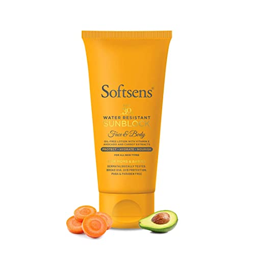 Softsens Baby Sunblock SPF 30 Light-weight, non greasy Lotion UVA & UVB Protection