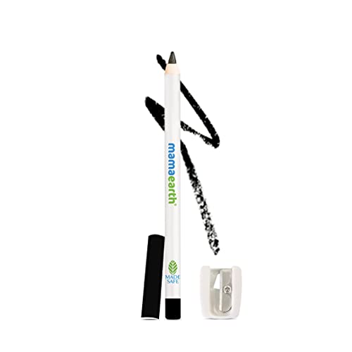 MamaEarth Charcoal Black Long Stay Kajal Kohl Pencil With Castor Oil and Chamomile