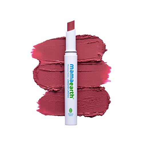 MamaEarth Moisture Matte Long Stay Lipstick - Bubblegum Nude