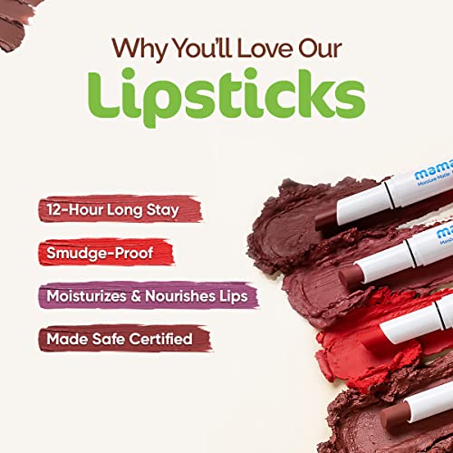 MamaEarth Moisture Matte Long Stay Lipstick - Bubblegum Nude