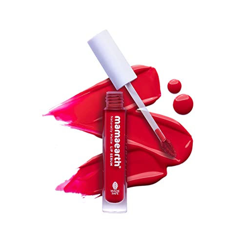 MamaEarth Naturally Matte Lip Serum with Vitamin C and E for Upto 12 | Hour Long Stay - Beet It Red