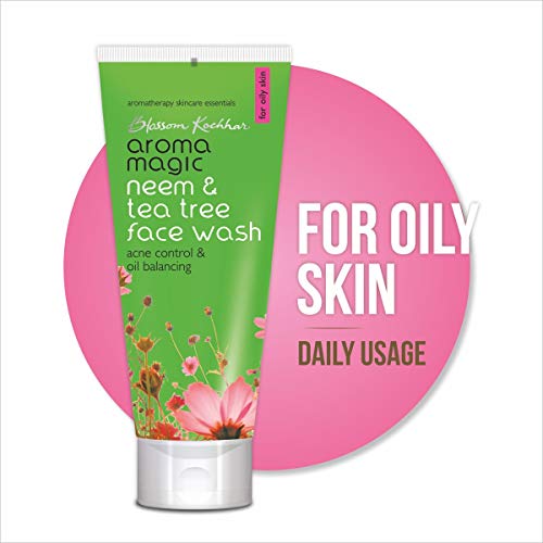 Aroma Magic Neem and Tea Tree Face Wash | Aromatherapy Cleanser for Acne Control and Clear Skin