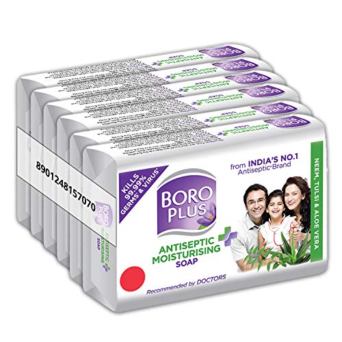 BoroPlus Antiseptic and Moisturising Bathing Soap with Aloe Vera, Neem and Tulsi