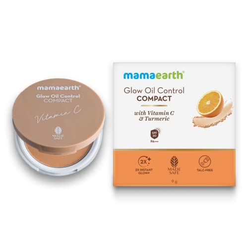 MamaEarth Glow Oil Control Compact With SPF 30