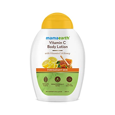 MamaEarth Vitamin C Body Lotion with Vitamin C & Honey for Radiant Skin, 200ml